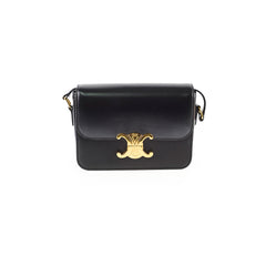 Celine Teen Triompe Shiny Calfskin Black
