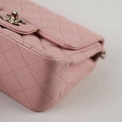 Chanel Lambskin Mini Square Light Pink