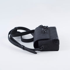 Louis Vuitton Steamer Wearable Wallet Taurillion Monogram Black