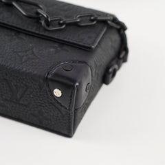 Louis Vuitton Steamer Wearable Wallet Taurillion Monogram Black