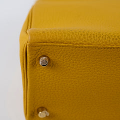 Hermes Kelly 28 Togo Leather Jaune Ambre GHW Y stamp