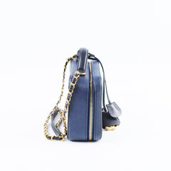 Chanel Filligree Vanity Navy/Black