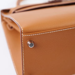 Hermes Kelly 28 Gold PHW D Stamp