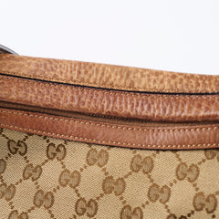 Gucci GG Canvas Hobo Shoulder Bag Brown