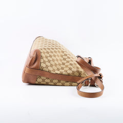 Gucci GG Canvas Hobo Shoulder Bag Brown