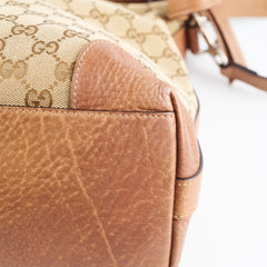 Gucci GG Canvas Hobo Shoulder Bag Brown
