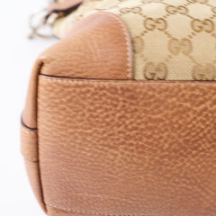 Gucci GG Canvas Hobo Shoulder Bag Brown