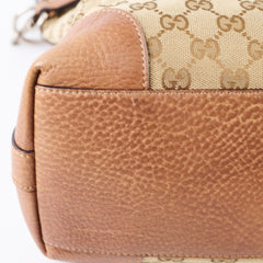 Gucci GG Canvas Hobo Shoulder Bag Brown