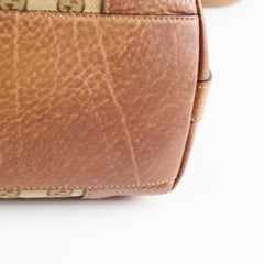 Gucci GG Canvas Hobo Shoulder Bag Brown