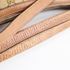 Gucci GG Canvas Hobo Shoulder Bag Brown