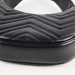 Gucci GG Marmont Half-Moon Bag Black