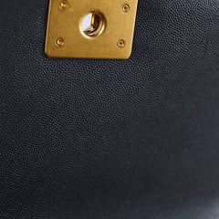 Chanel Old Medium Boy Grey Microchip