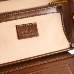 Gucci GG Surpreme Mini Clasp Bag Brown