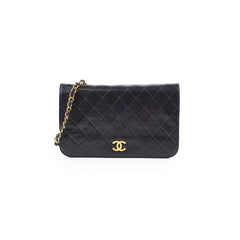 Chanel 24k Vintage Flap Lambskin Black