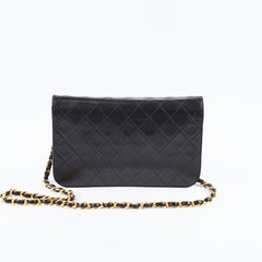 Chanel 24k Vintage Flap Lambskin Black