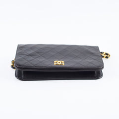 Chanel 24k Vintage Flap Lambskin Black