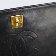 Chanel 24k Vintage Flap Lambskin Black