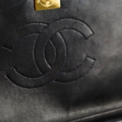 Chanel 24k Vintage Flap Lambskin Black