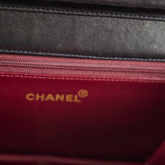 Chanel 24k Vintage Flap Lambskin Black