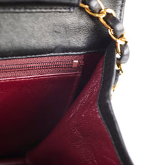 Chanel 24k Vintage Flap Lambskin Black