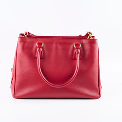 Prada Saffiano Medium Tote Red