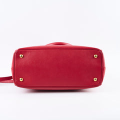 Prada Saffiano Medium Tote Red