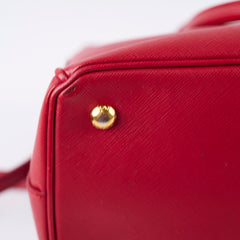 Prada Saffiano Medium Tote Red