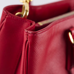 Prada Saffiano Medium Tote Red