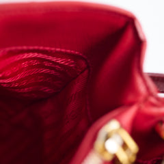 Prada Saffiano Medium Tote Red