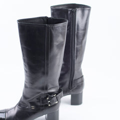 Chanel Boots 37.5 Black