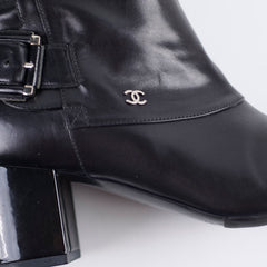 Chanel Boots 37.5 Black