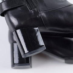 Chanel Boots 37.5 Black