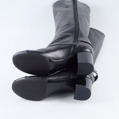 Chanel Boots 37.5 Black