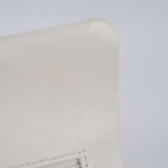 Chanel 24k Vintage Small Classic Flap Lambskin White