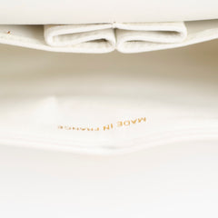 Chanel 24k Vintage Small Classic Flap Lambskin White
