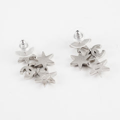 Chanel Triple Stars Cluster Stud Earrings