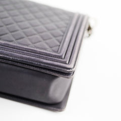 Chanel Large Boy Lambskin Grey