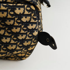 Dior Vintage Duffle Bag Canvas Oblique