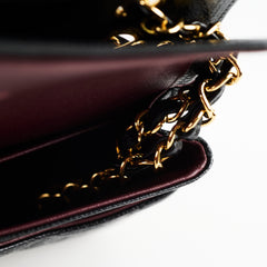 Chanel Medium/Large Caviar Double Classic Flap Black 2021 Microchipped