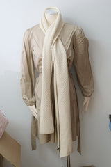 Chanel Cream Scarf 100% Cashmere