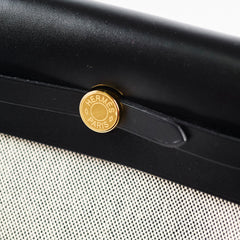 Hermes Mini Herbag Zip 20 Ecru/ Noir GHW 2025