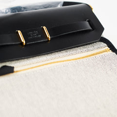 Hermes Mini Herbag Zip 20 Ecru/ Noir GHW 2025