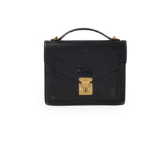Louis Vuitton Black Epi Monceau 28