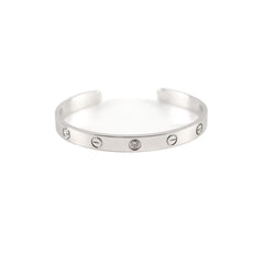 Cartier Love Cuff with One Diamond Size 17
