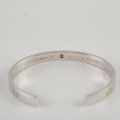 Cartier Love Cuff with One Diamond Size 17