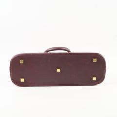 Louis Vuitton Horizontal Alma Mini Lin Burgundy