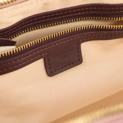 Louis Vuitton Horizontal Alma Mini Lin Burgundy