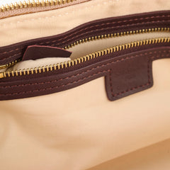 Louis Vuitton Horizontal Alma Mini Lin Burgundy