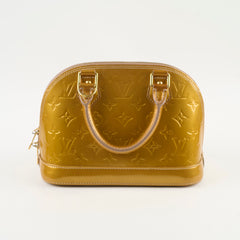 Louis Vuitton Alma BB Vernis Gold GHW