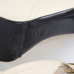 Chanel Sling Back High Heel Size 37 Cream